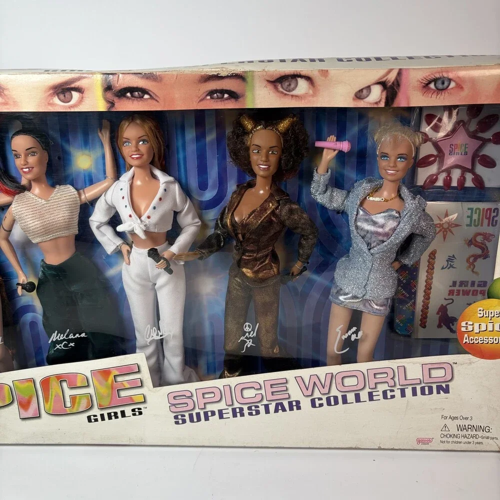 Vintage Spice Girls Spice World Superstar Collection Dolls 5-Pack in Box 1998
